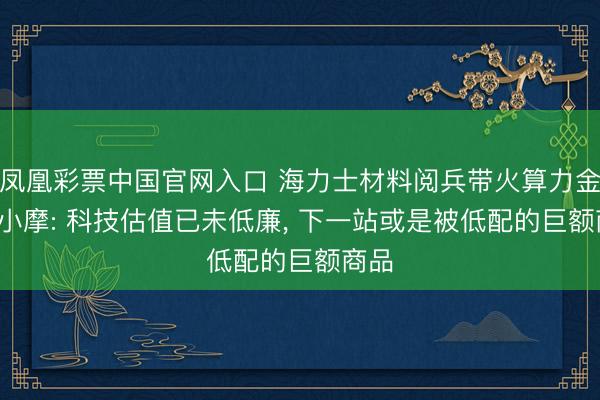 凤凰彩票中国官网入口 海力士材料阅兵带火算力金属， 小摩: 科技估值已未低廉， 下一站或是被低配的巨额商品